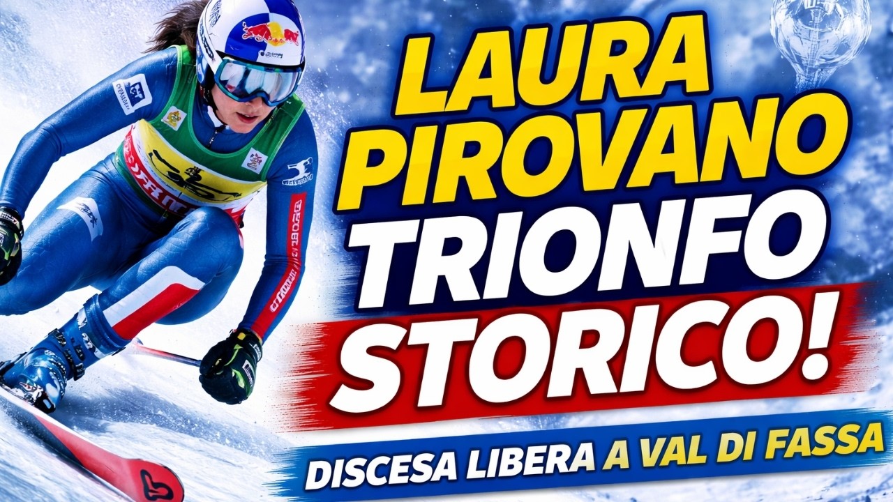 Laura Pirovano vince la sua prima discesa libera di Coppa del Mondo a Val di Fassa in modo storico.