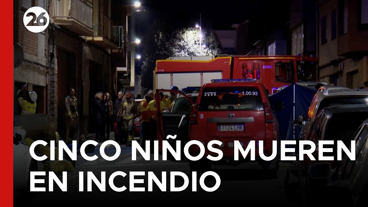 🇪🇸 TRAGEDIA EN BARCELONA | Cinco menores mueren en un incendio de vivienda en Manlleu