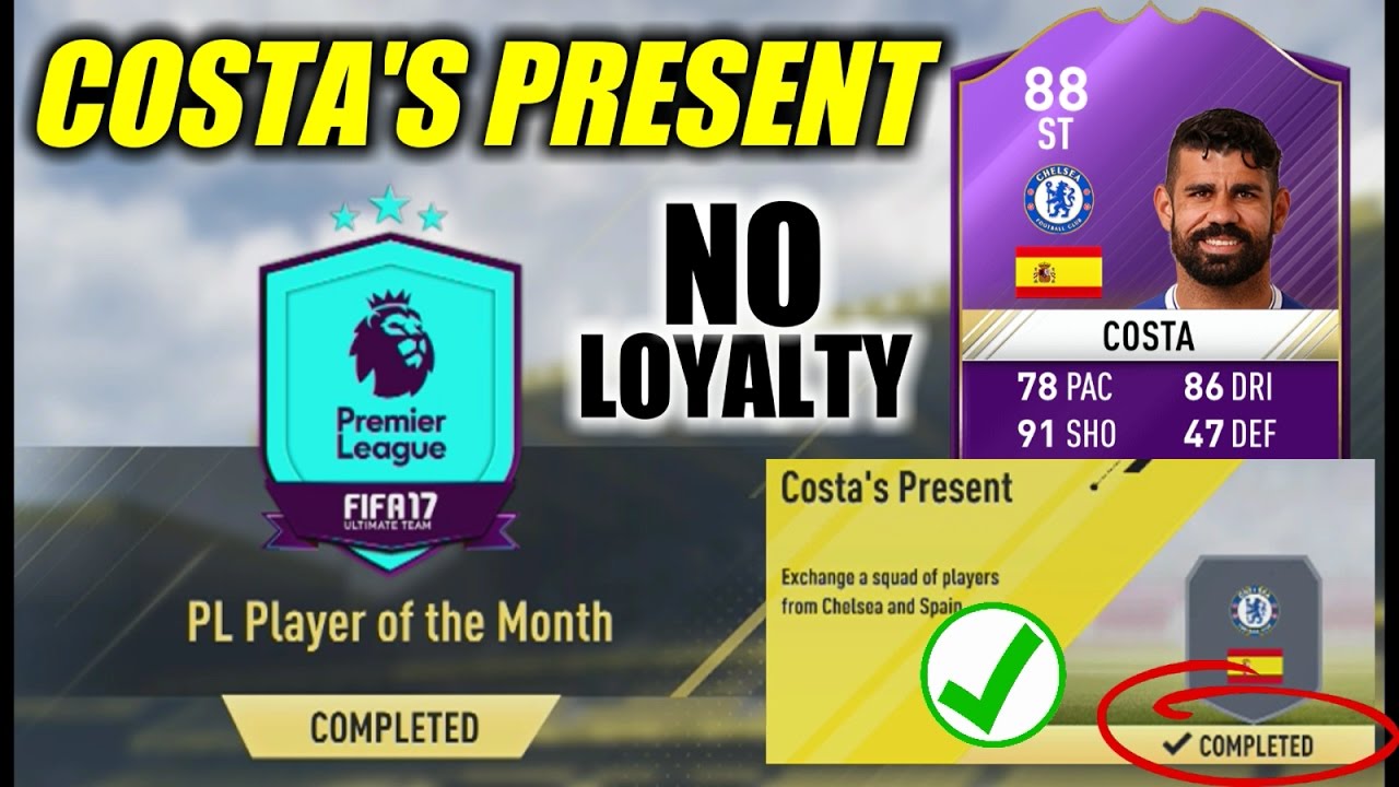 Costa POTM - COSTA'S PRESENT Cheapest Solution | Squad Building Challenge Guide | FIFA 17