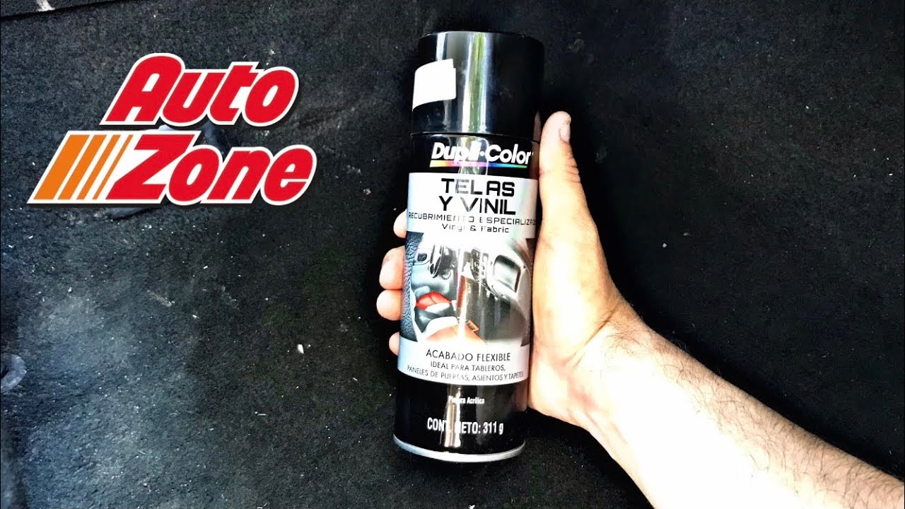 PINTURA EN AEROSOL PARA ALFOMBRAS Y ASIENTOS QUEDA COMO NUEVO🚗  #alfombras #autozone #tutorial