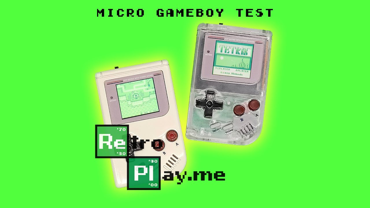 Micro/Mini GameBoy handheld test and demonstration