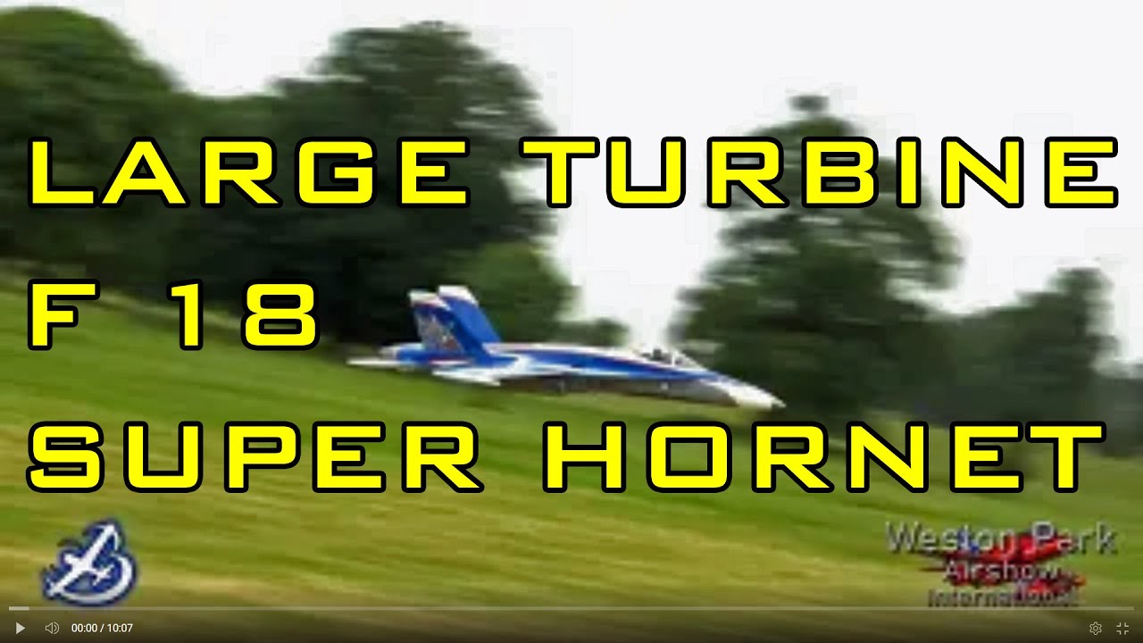BVM RC Jet FA-18 Super Hornet: Giant RC Fighter Takes to the Skies at Weston Park Model Airshow 2022