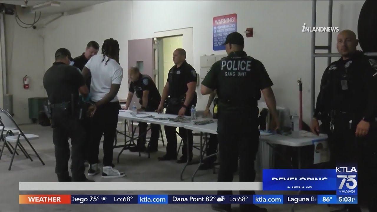 30 felony arrests made in San Bernardino gang sweep