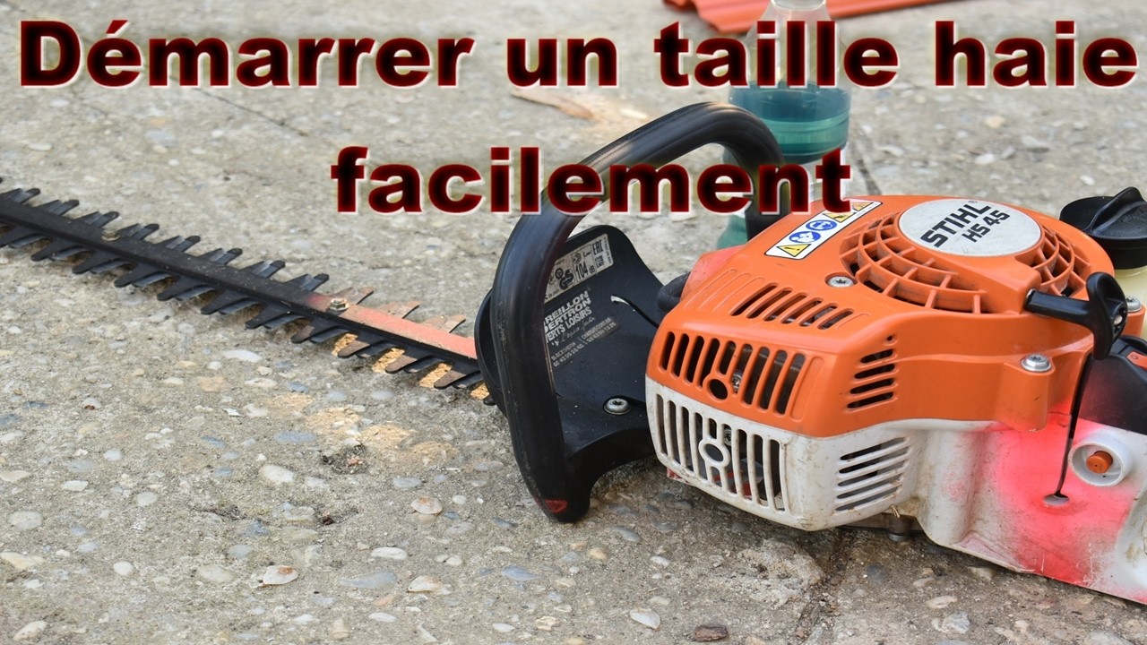 Comment démarrer un TAILLE HAIE ?  Explication pas à pas et démarrage garantie #TUTO BRICOLAGE