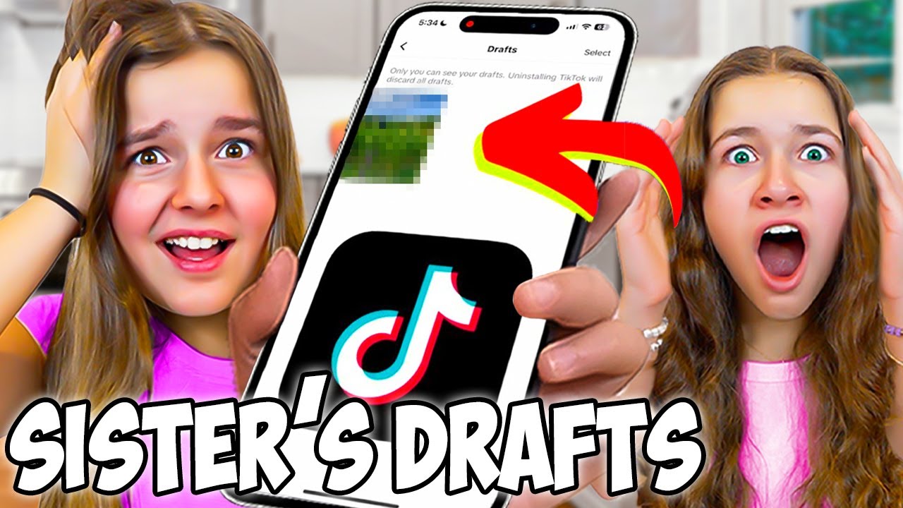 Я обнаружил СЕКРЕТНЫЕ черновики моей сестры в TikTok!