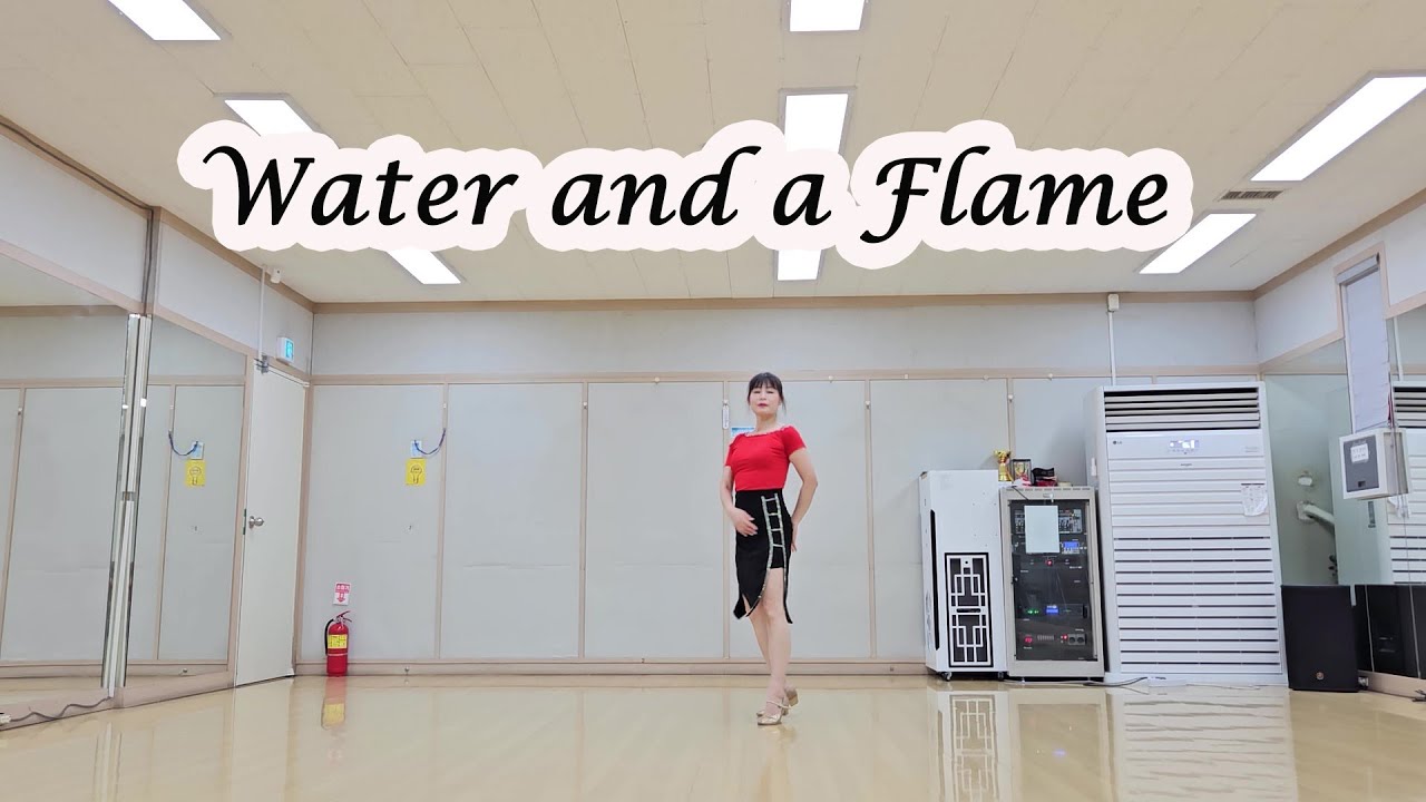 Water and a Flame line dance   Intermediate level#안혜영라인댄스 #anhyeyounglinedance