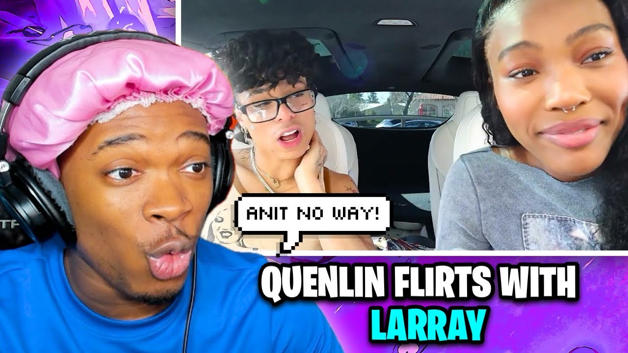 QUENLIN BLACKWELL FLIRTING WITH LARRAY AT THE DRIVE THRU