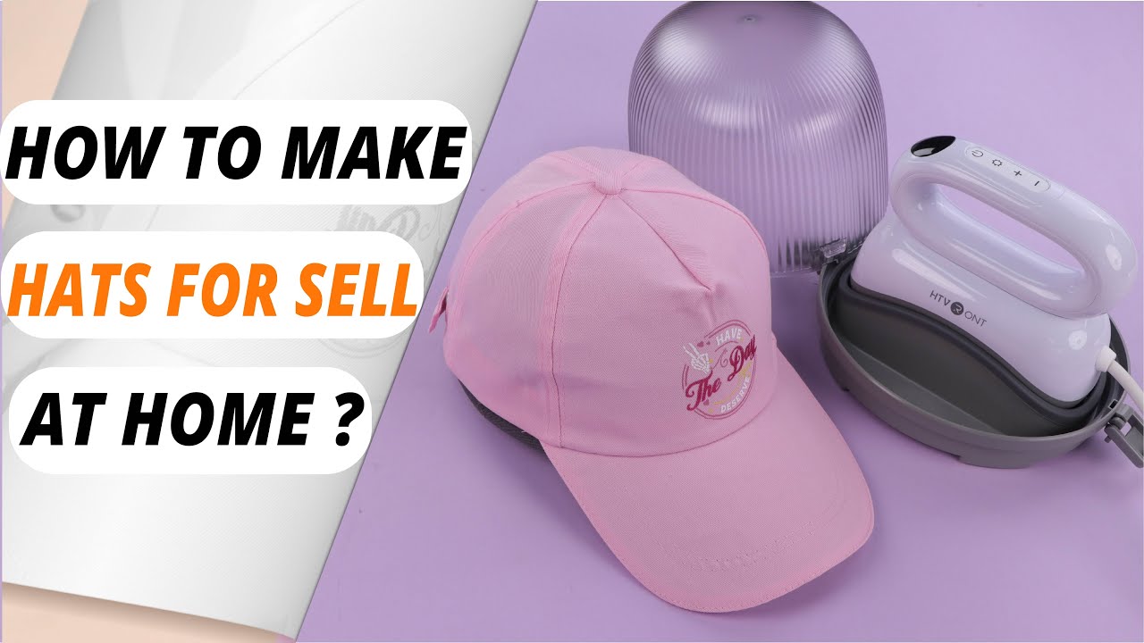 Hats Made In House With HTVRONT Hat heat press machine | DETAIL TUTORIAL For How to Heat Press a hat