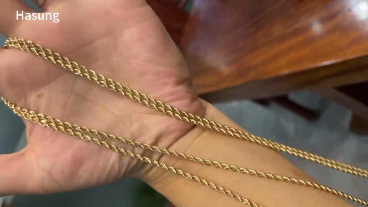 Hasung Rope chain making machine for gold and silver