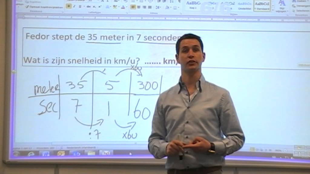 Omrekenen naar km/u Step