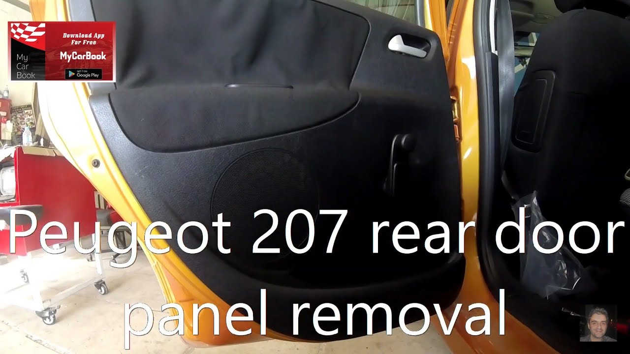 Peugeot 207 rear door panel removal