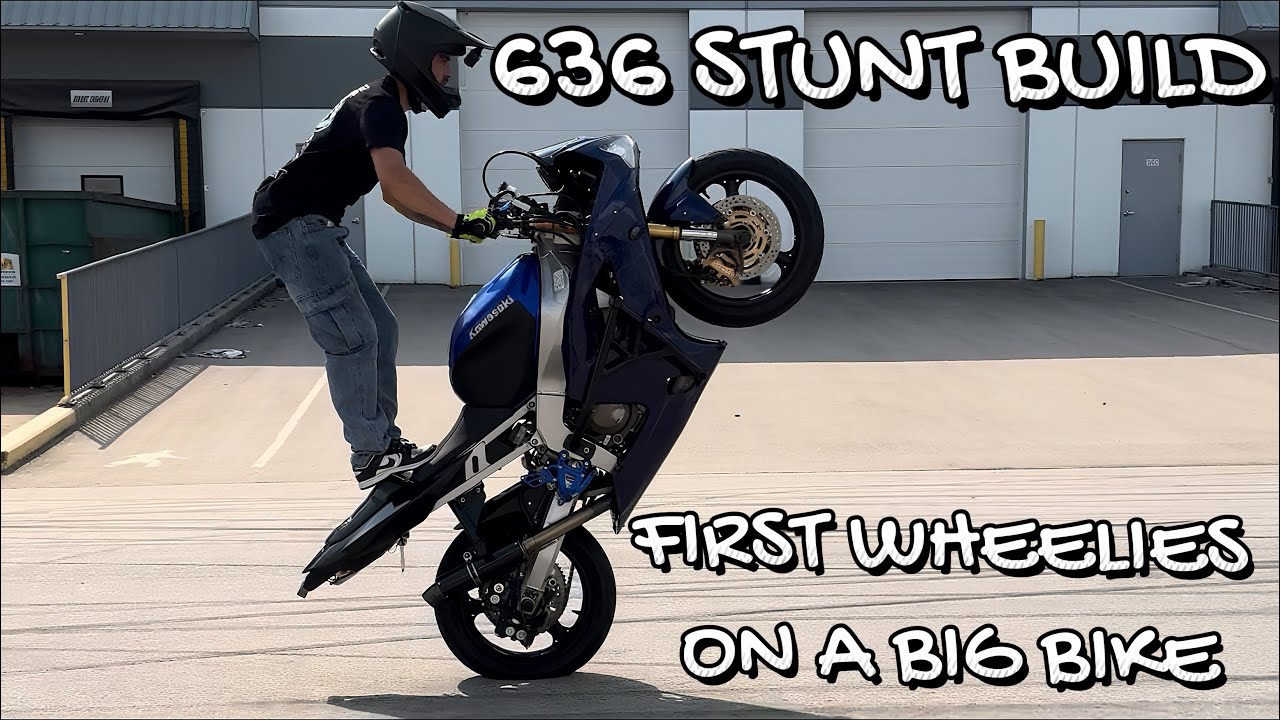 636 Stunt Build ➡️ Первые вилли на большом мотоцикле