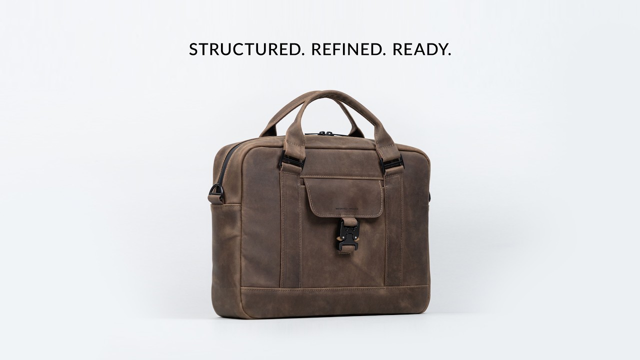 Full-Grain Leather Laptop Briefcase for Work and Travel | Lexington Brief