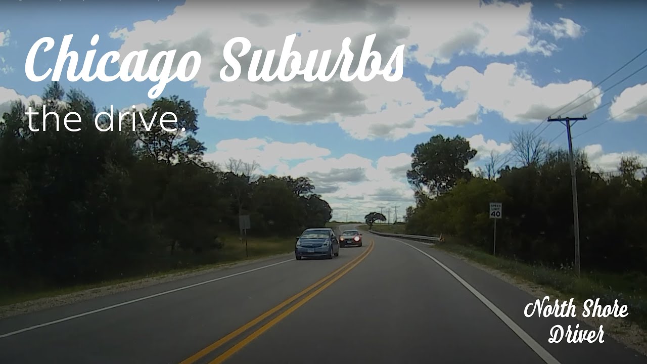 Satisfying Drive Through Northeast Chicago Exurbs (Libertyville to Lindenhurst) - The Drive