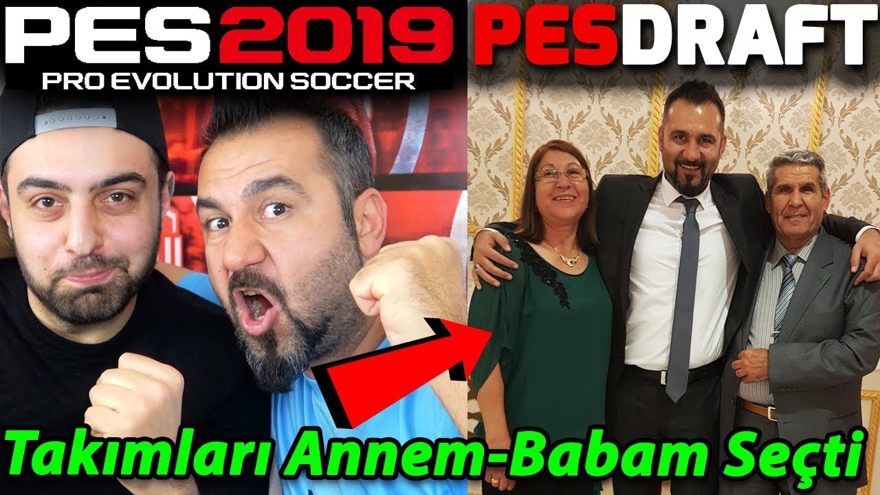TAKIMLARI ANNEM-BABAM SEÇTİ! | PES 2019 PESDRAFT