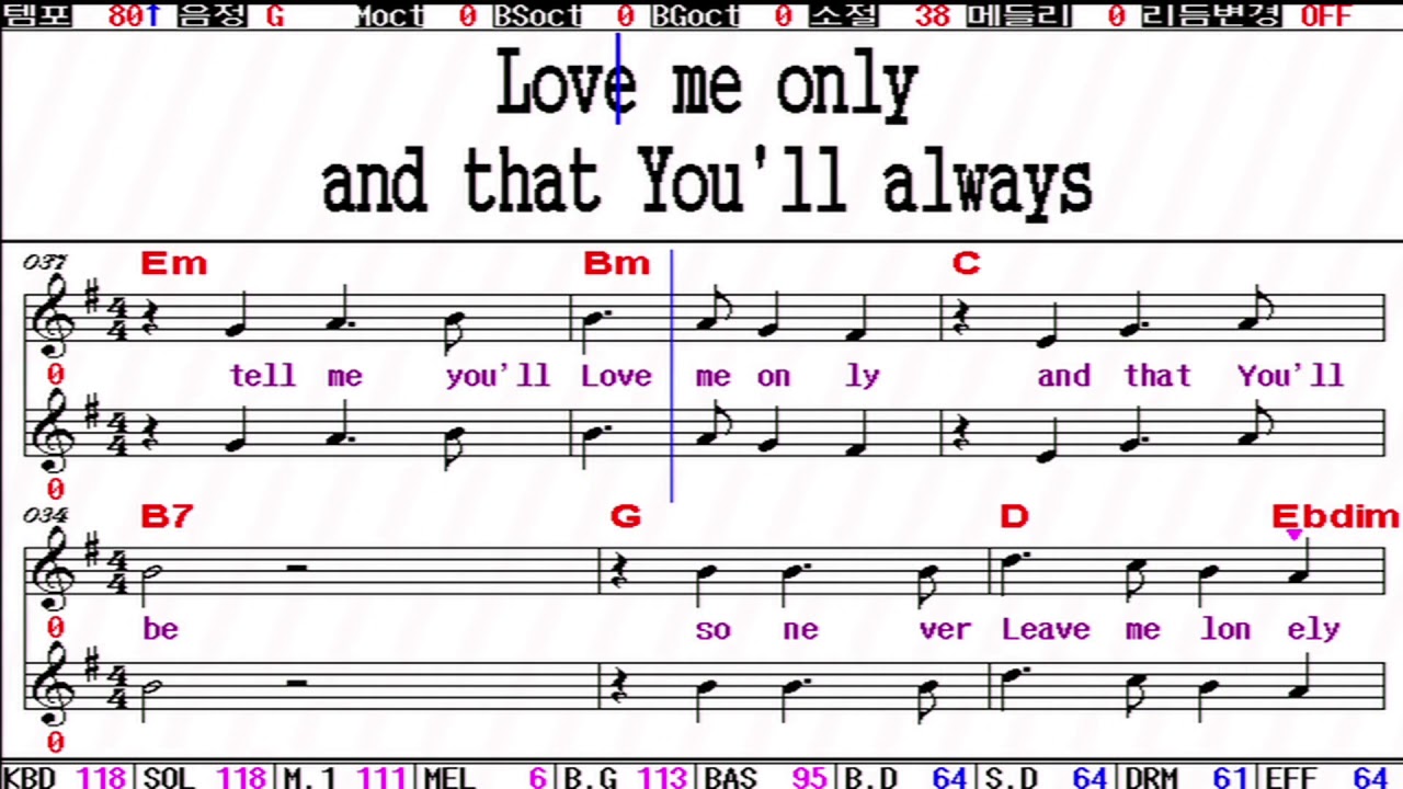#불러주는악보팝송, Let it be me / Everly Brothers