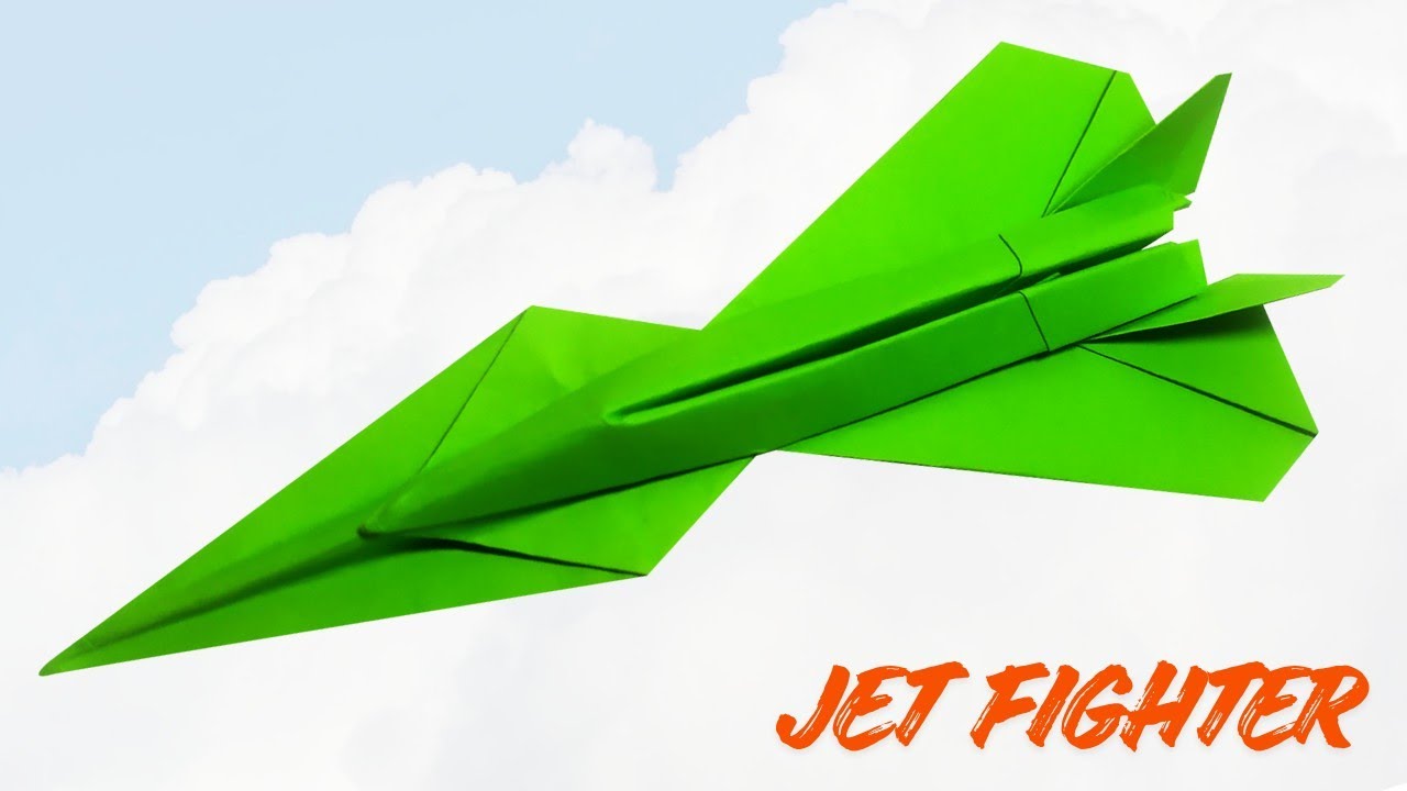 Super Cool Paper Airplane Fighter Jet | Easy Tutorial That Flies Far!