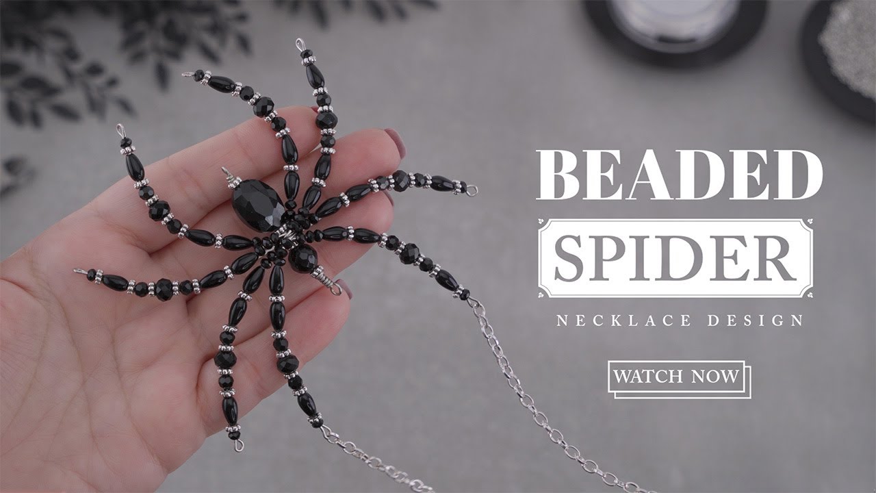 Handmade Crystal Necklace Tutorial: Beaded Wire Spider | DIY Gothic Jewelry Ideas 2025