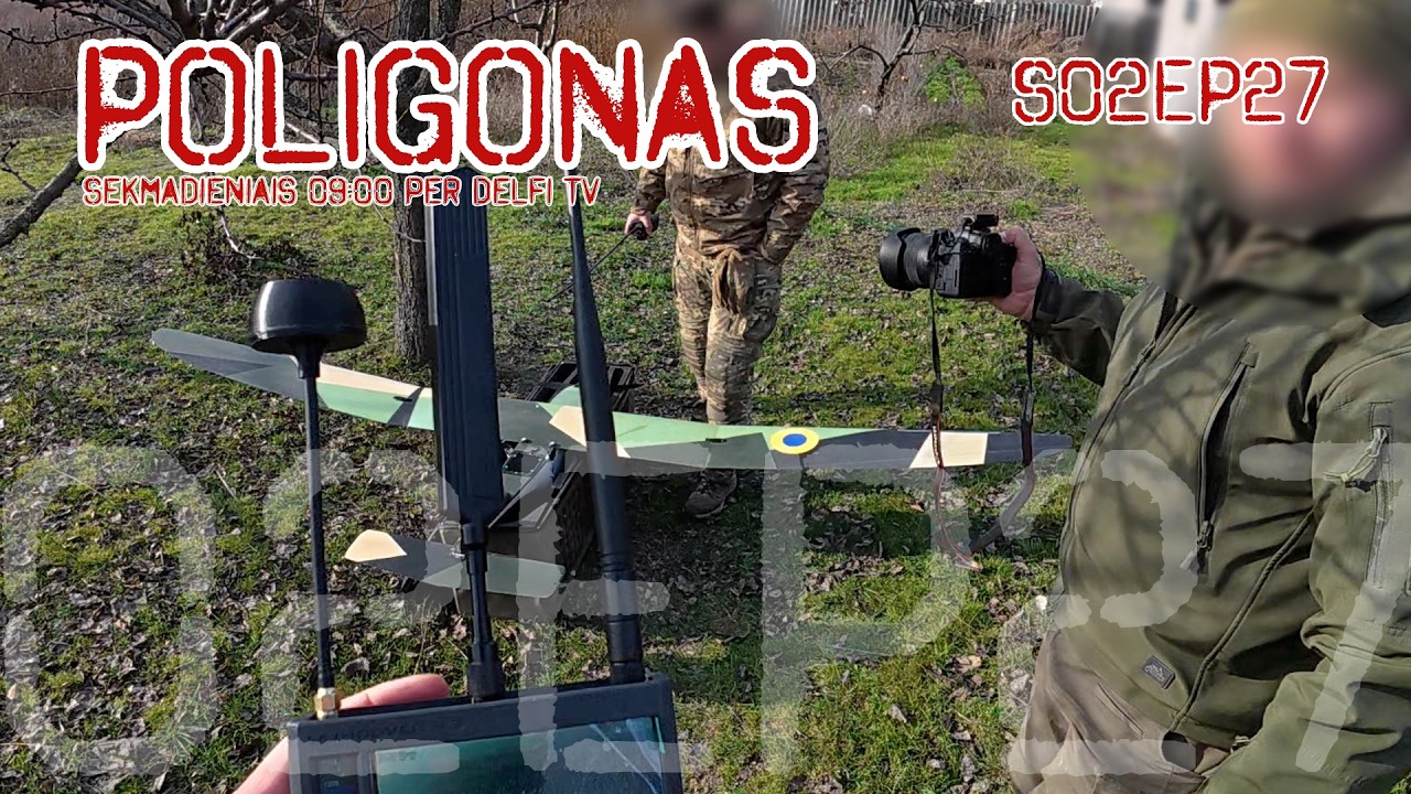 Poligonas. Reti kadrai iš Ukrainos pafrontės ir kovinės lietuviškų bepiločių orlaivių užduotys