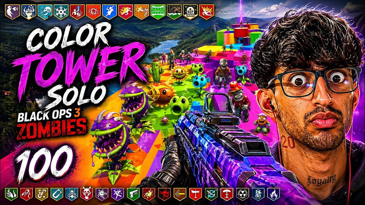 COLOR TOWER - I ALMOST LOST IT😡 | Black Ops 3 Zombies