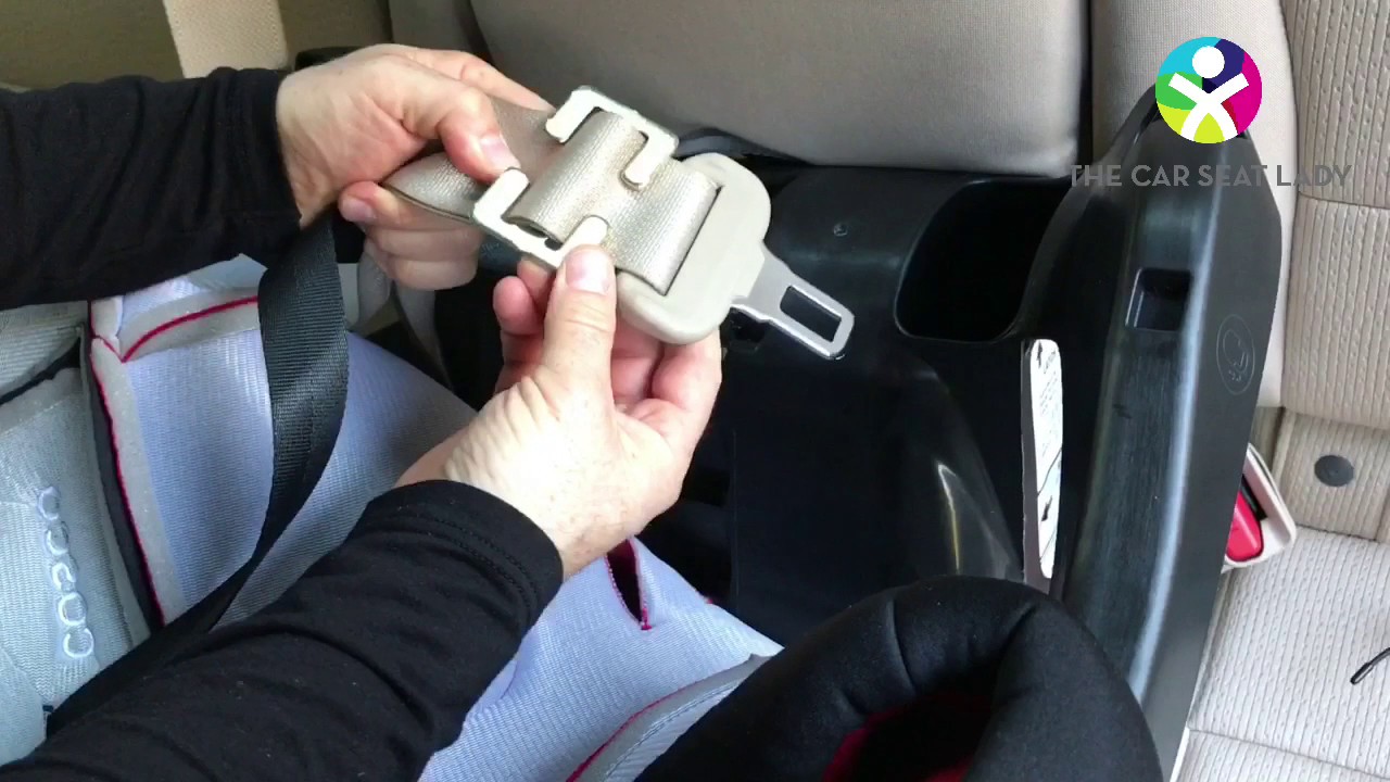 Как использовать фиксирующий зажим для установки автокресла — The Car Seat Lady