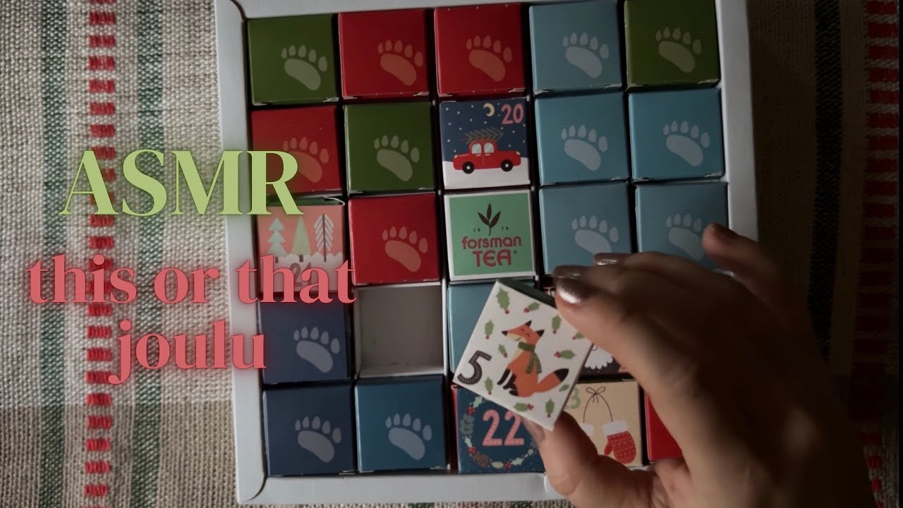 ASMR SUOMI - joulu this or that 🎅🏼
