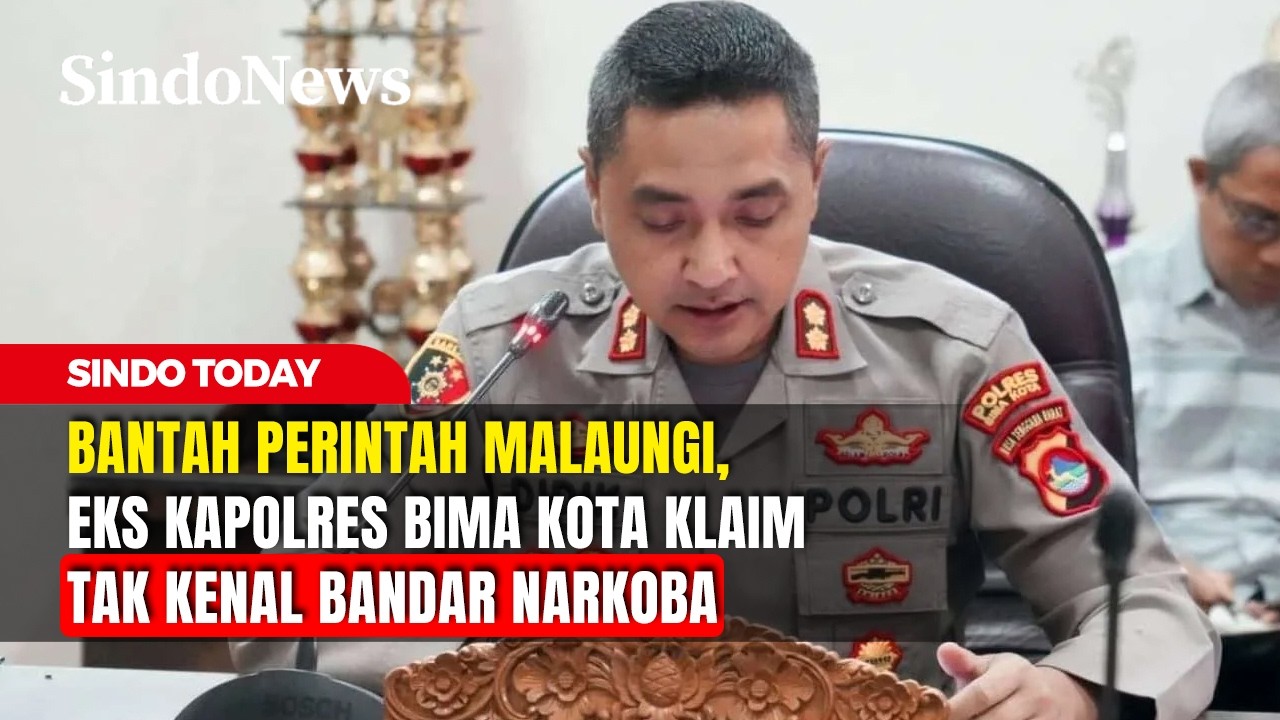 Bantah Perintah Malaungi, Eks Kapolres Bima Kota Klaim Tak Kenal Bandar Narkoba | Sindo Today |21/02