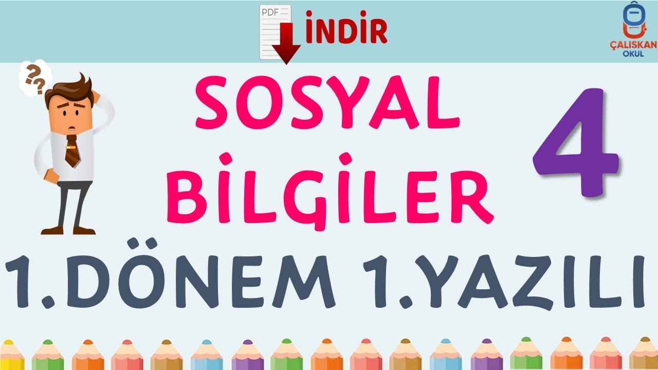 4. Sınıf Sosyal Bilgiler 1. D&ouml;nem 1. Yazılı Test 2020-2021