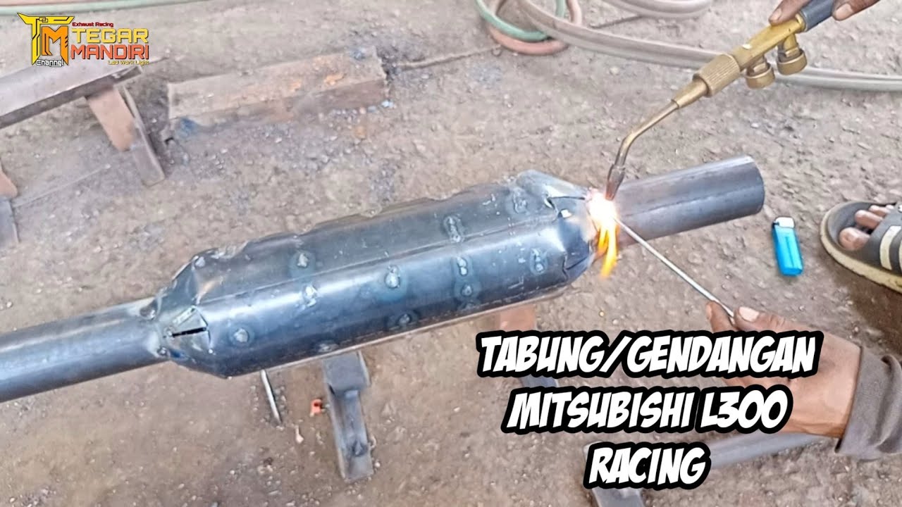 PEMBUATAN TABUNG/GENDANGAN KAPSUL KNALPOT L300 RACING