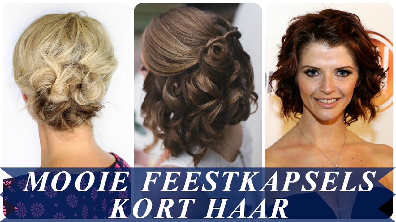 Mooie feestkapsels kort haar
