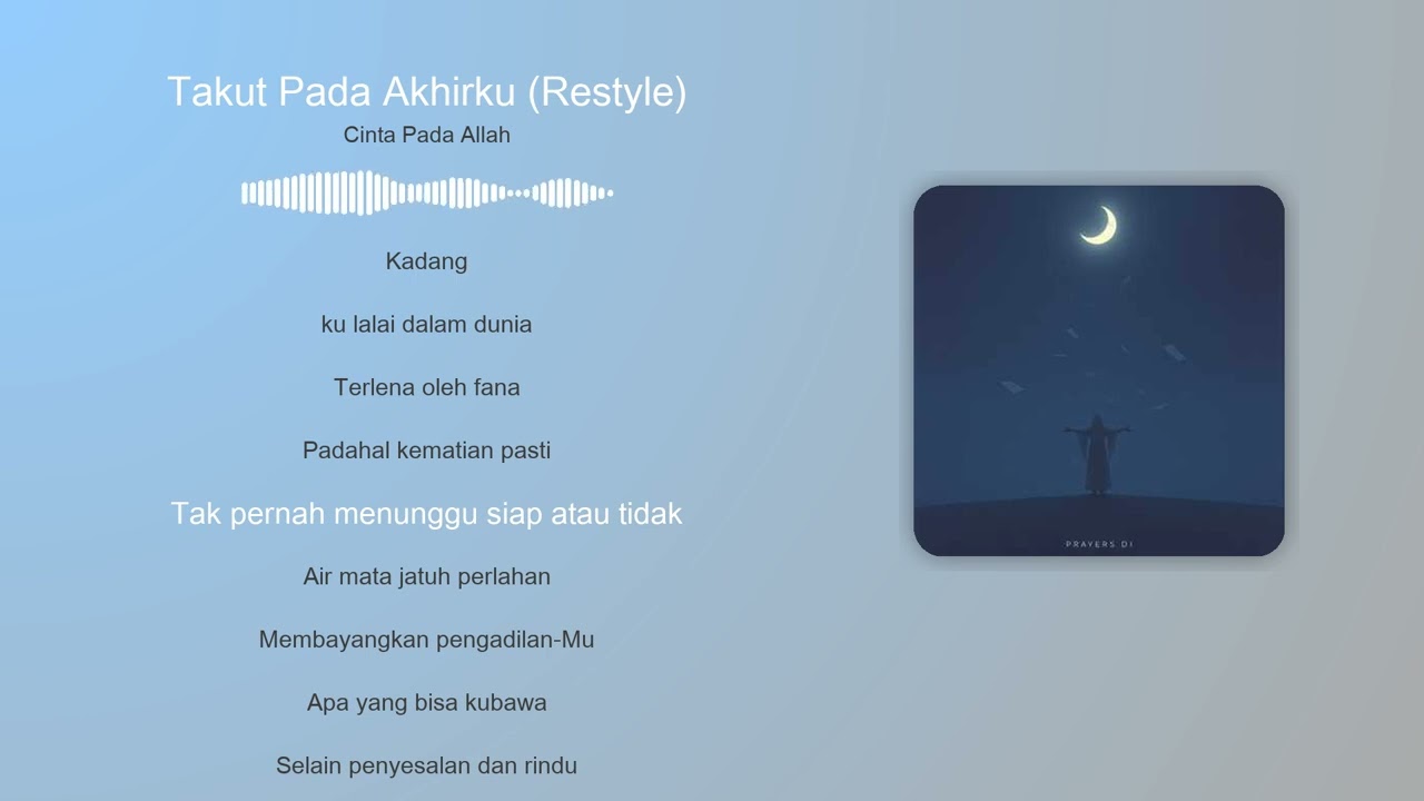 Takut Pada Akhirku