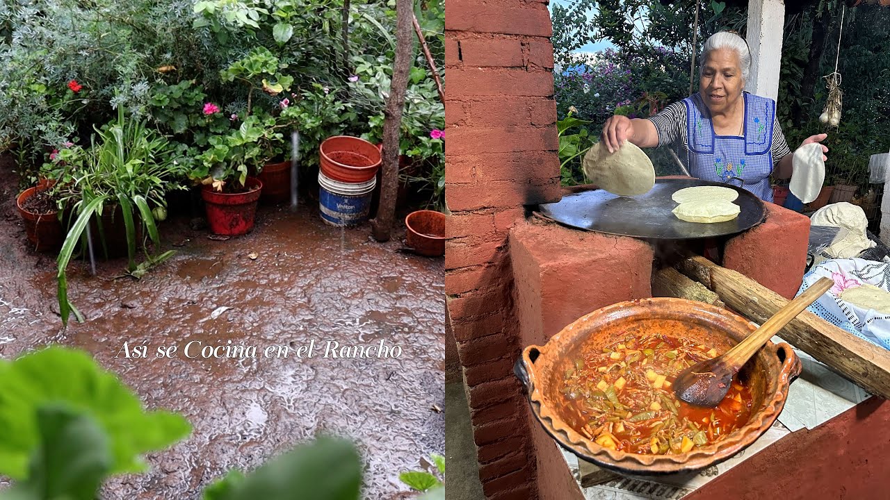 Esta Llueve y Llueve y Les Hago Esta Carne Ranchera Bien Calientita