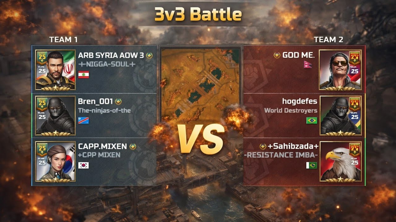 CAPP MIXIN VS Nuclear! 3v3 Battle: An Epic Battle