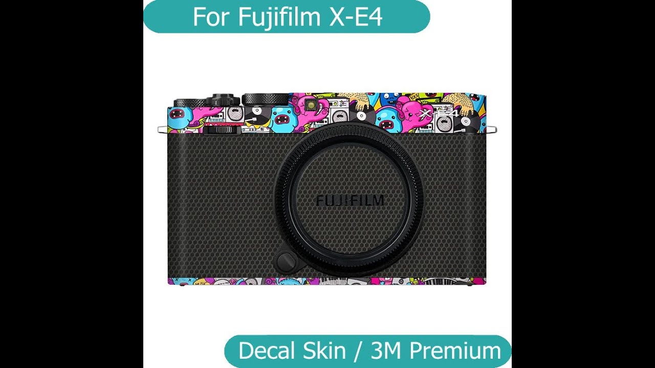 Mebont Decal Skin For Fujifilm X-E4 XE4 Camera Sticker Vinyl Wrap Anti-Scratch Film Protective Coat
