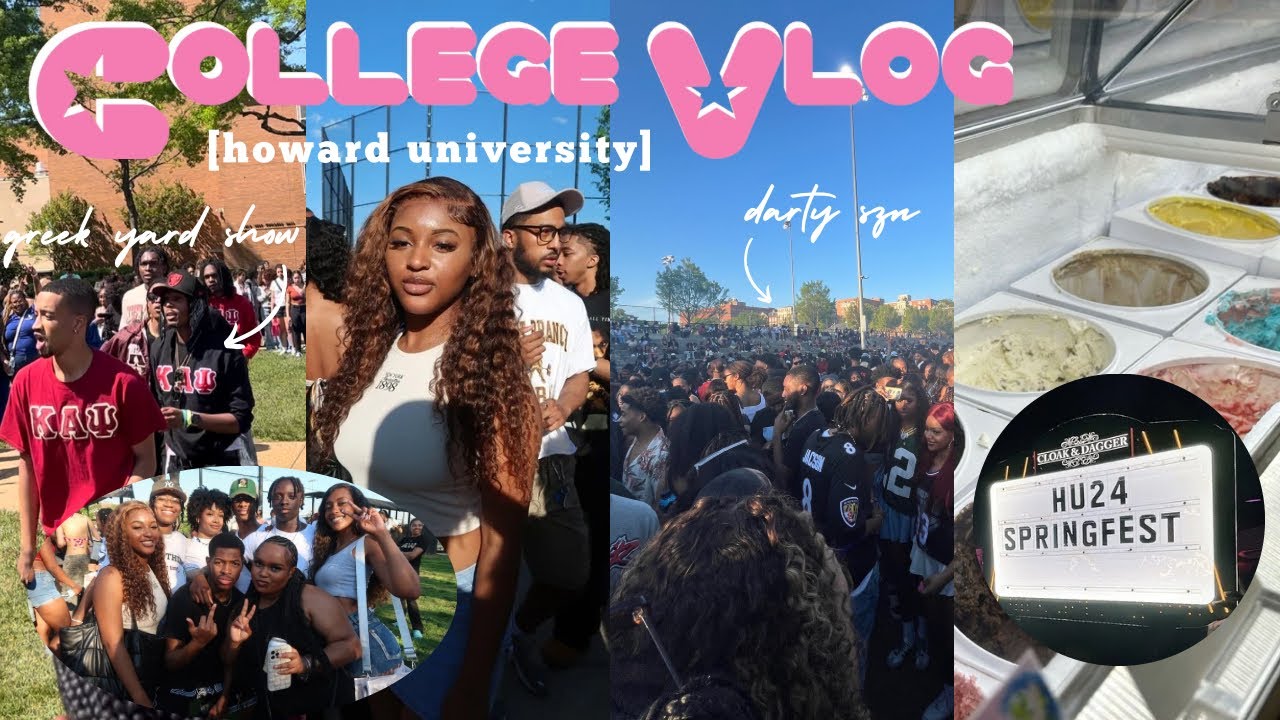 COLLEGE VLOG ☆ | Howard University: darty szn, 4/20 weekend, greek yard show, + more | HBCU VLOG