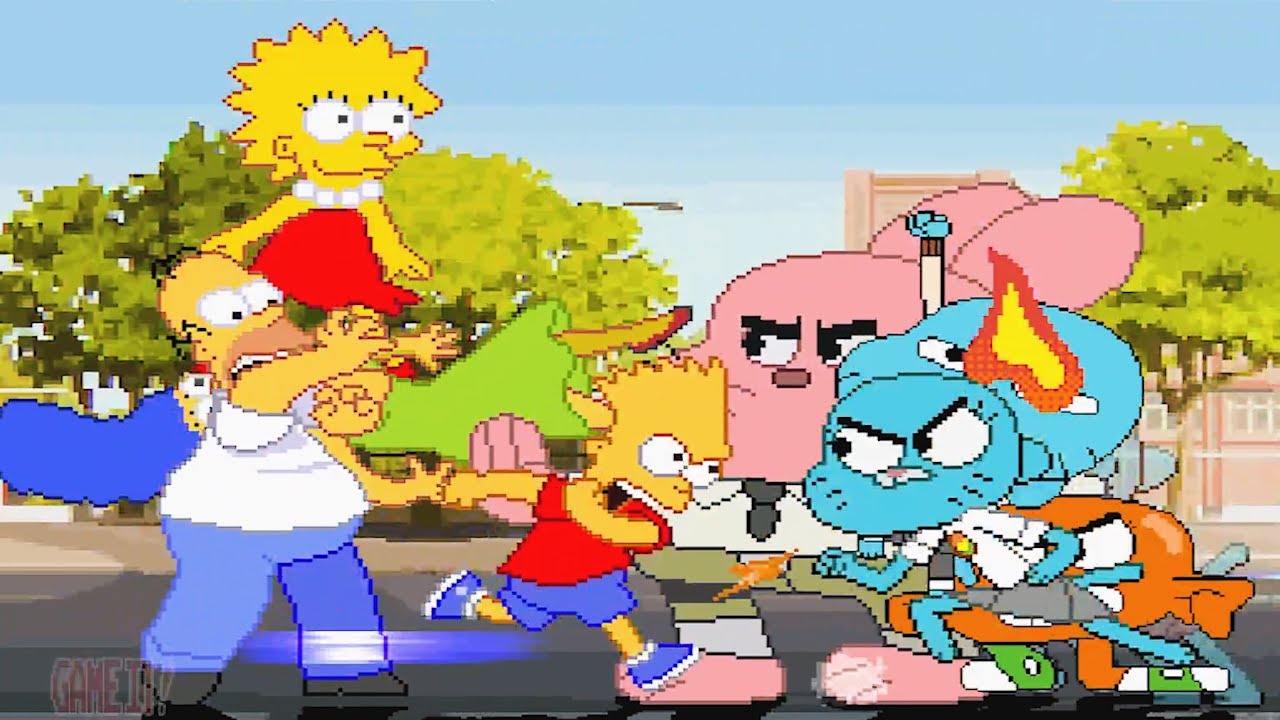 THE SIMPSONS FAMILY  vs  THE WATTERSONS FAMILY  | WHAT AN EPIC BATTLE! | RACE TO 3 WINS