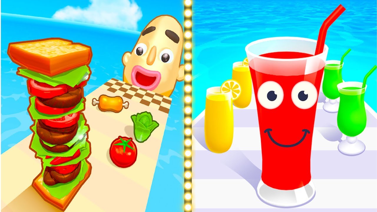 JUICE RUN 🥤 VS SANDWICH RUNNER 🥪 | ULTIMATE FOOD EVOLUTION! | CAN YOU MAKE THE BIGGEST COMBO? 💥 🏆