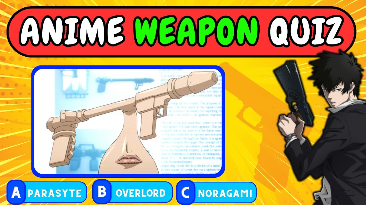 Угадайте аниме по его оружию❓| Anime WEAPON Quiz🔥