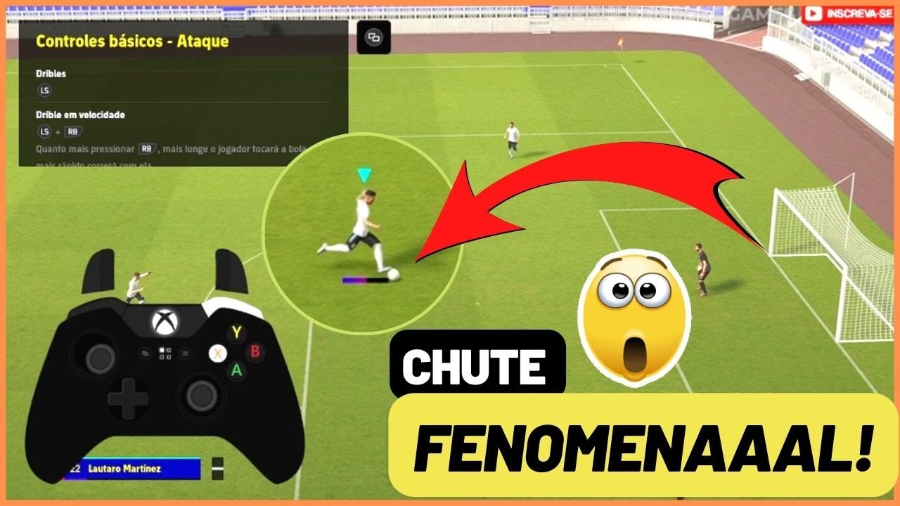 COMO FAZER O CHUTE FENOMENAL #Efootball22 #Tutorial
