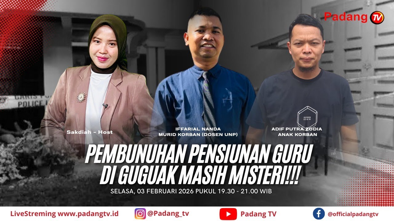 🔴LIVE : Dialog Detak Sumbar -  Lebih Sebulan Tak Kunjung Terang, Keluarga Menuntut Keadilan!!!