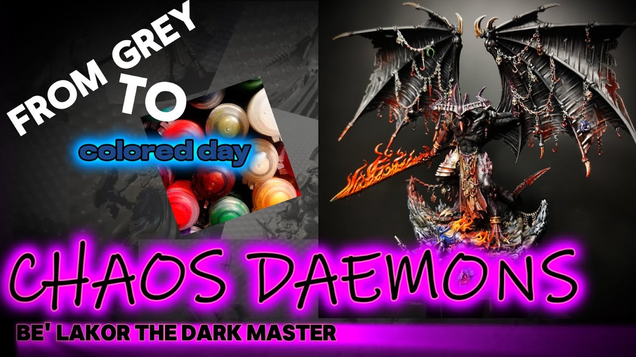 Warhammer 40K - Be'lakor The Dark Master Painting Tutorial | Chaos Daemons Art