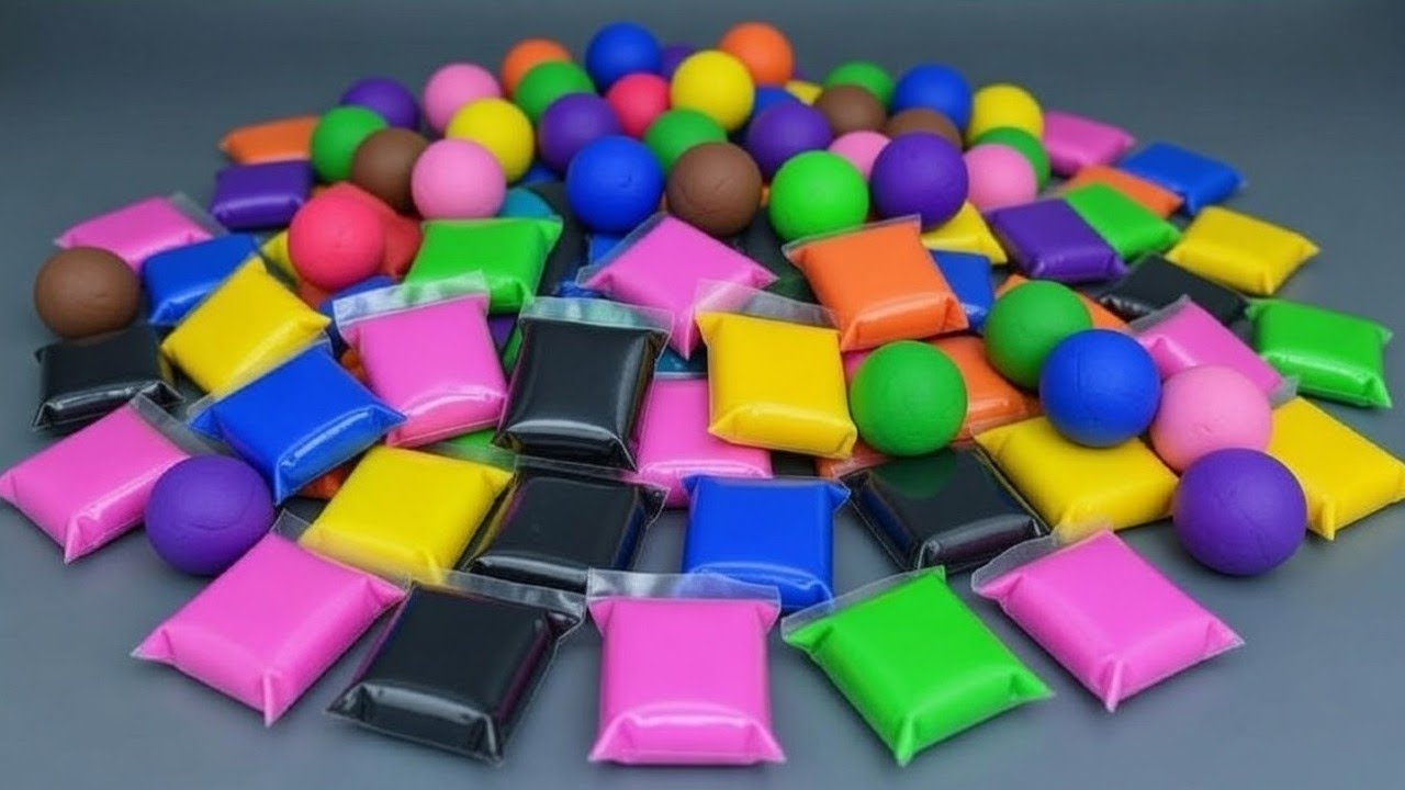 Oddly Satisfying Colorful Slime Cutting & Squishing ASMR | No Talking