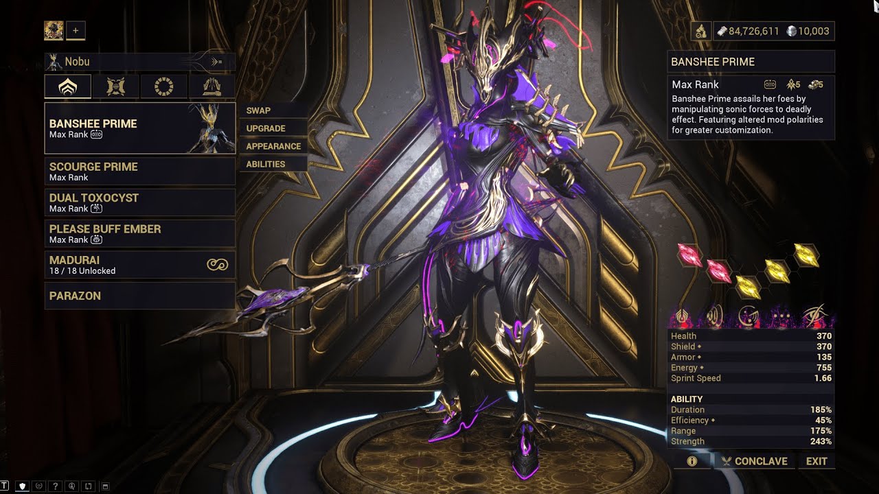 Warframe Maximum Investment - Banshee Prime | Isleweaver