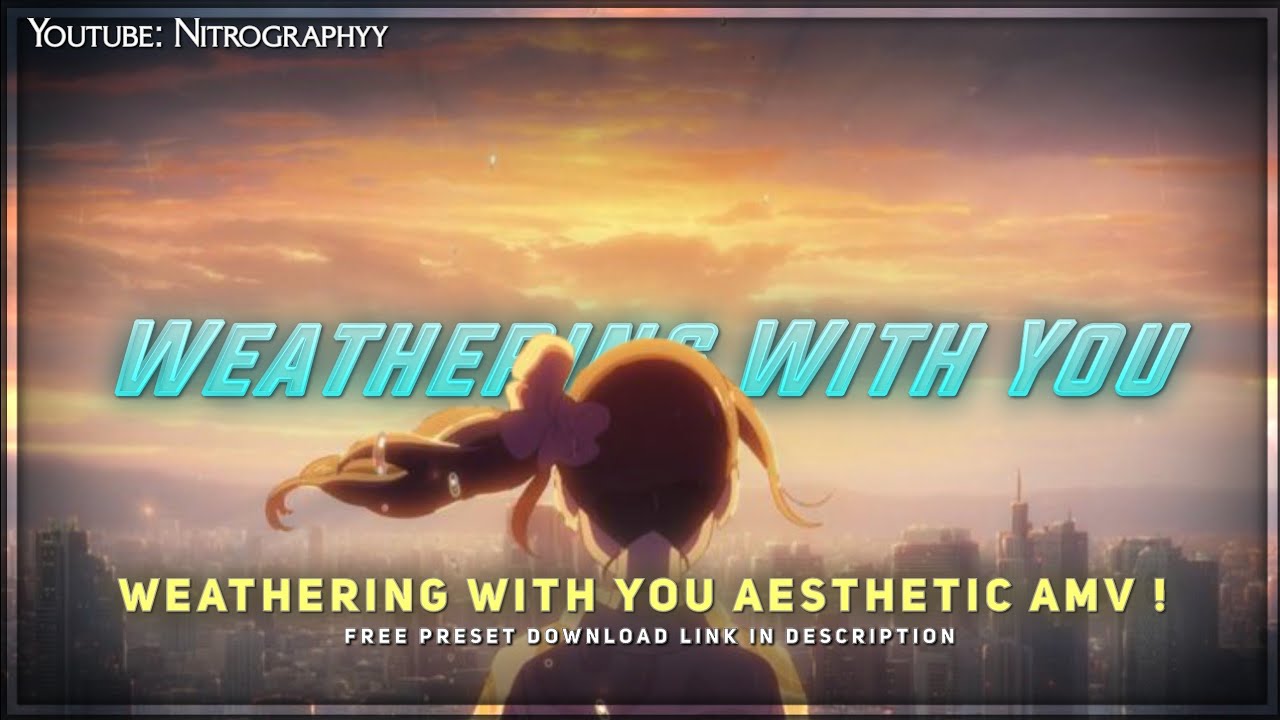 Stranger things Theme Song 4K AMV Aesthetic Edit | Weathering With You X Your Name | Alight motion.