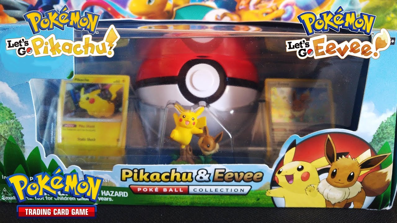 Pokemon Let' s Go Pikachu - Pokemon Let' s Go Eevee Pokeball Figure Box