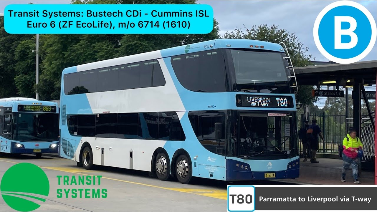[300th SUB SPECIAL!] Transit Systems: Bustech CDi - Cummins ISL Euro 6 (ZF EcoLife), m/o 6714 (1610)