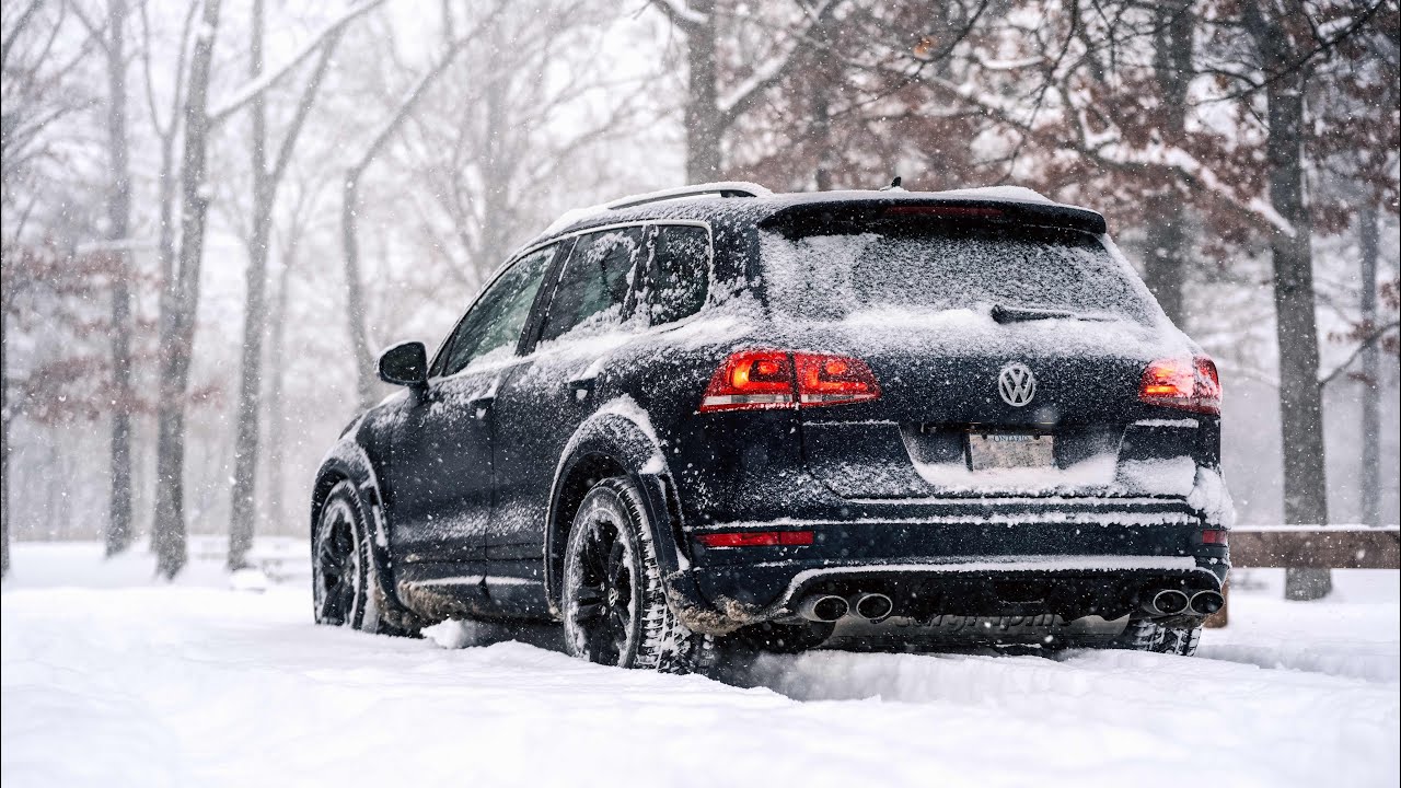 Winter Storm with a VW Touareg