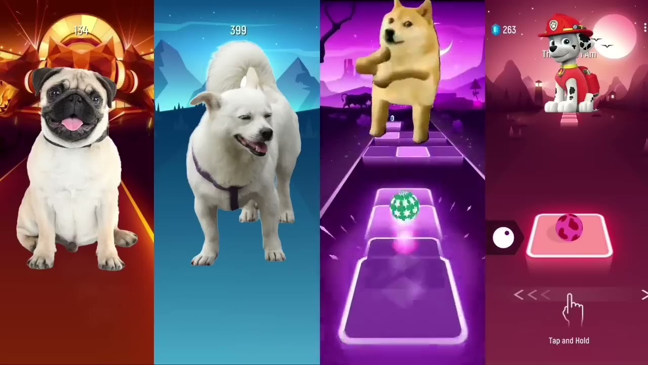 Pug - Dog - Doge - Paw Patrol - Tiles Hop EDM Rush