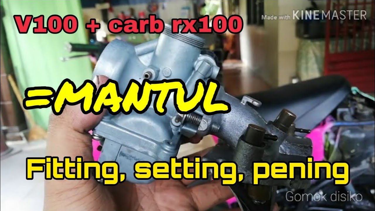 V100 carburator rx100 - seting, fitting, pening
