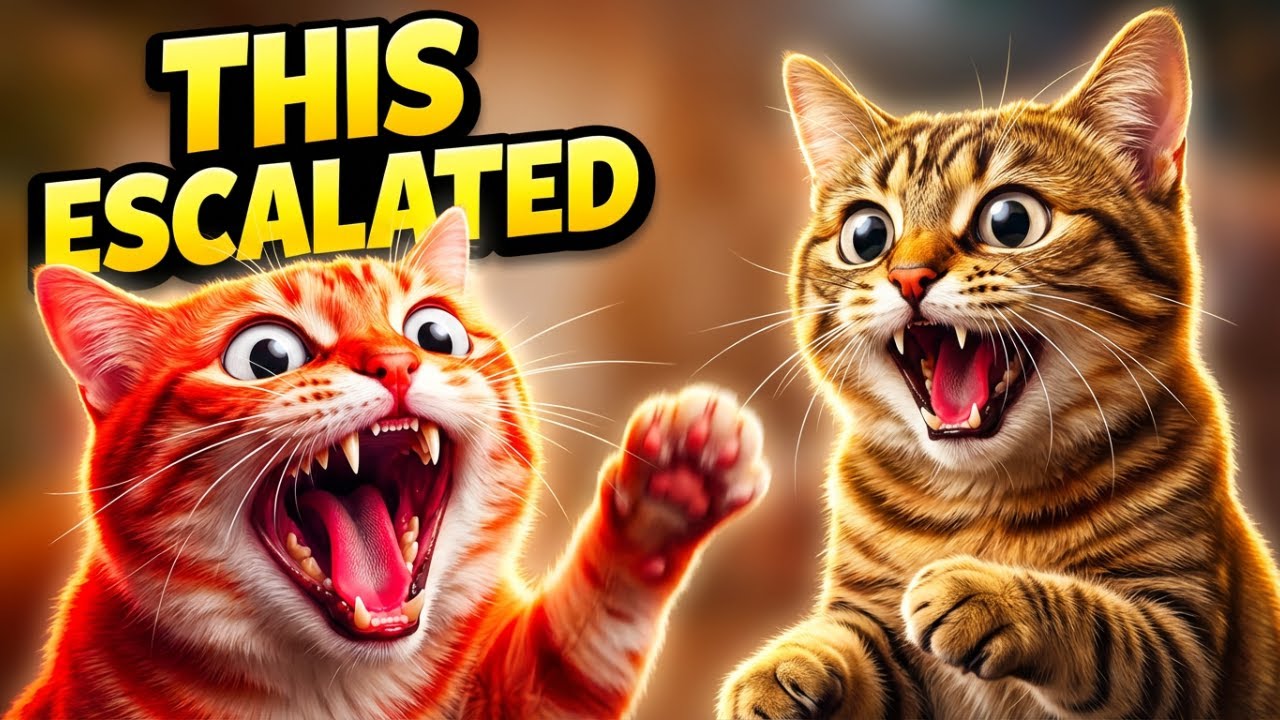 Funny Cat Fight Moments 😂 | Cats Being Dramatic Compilation 